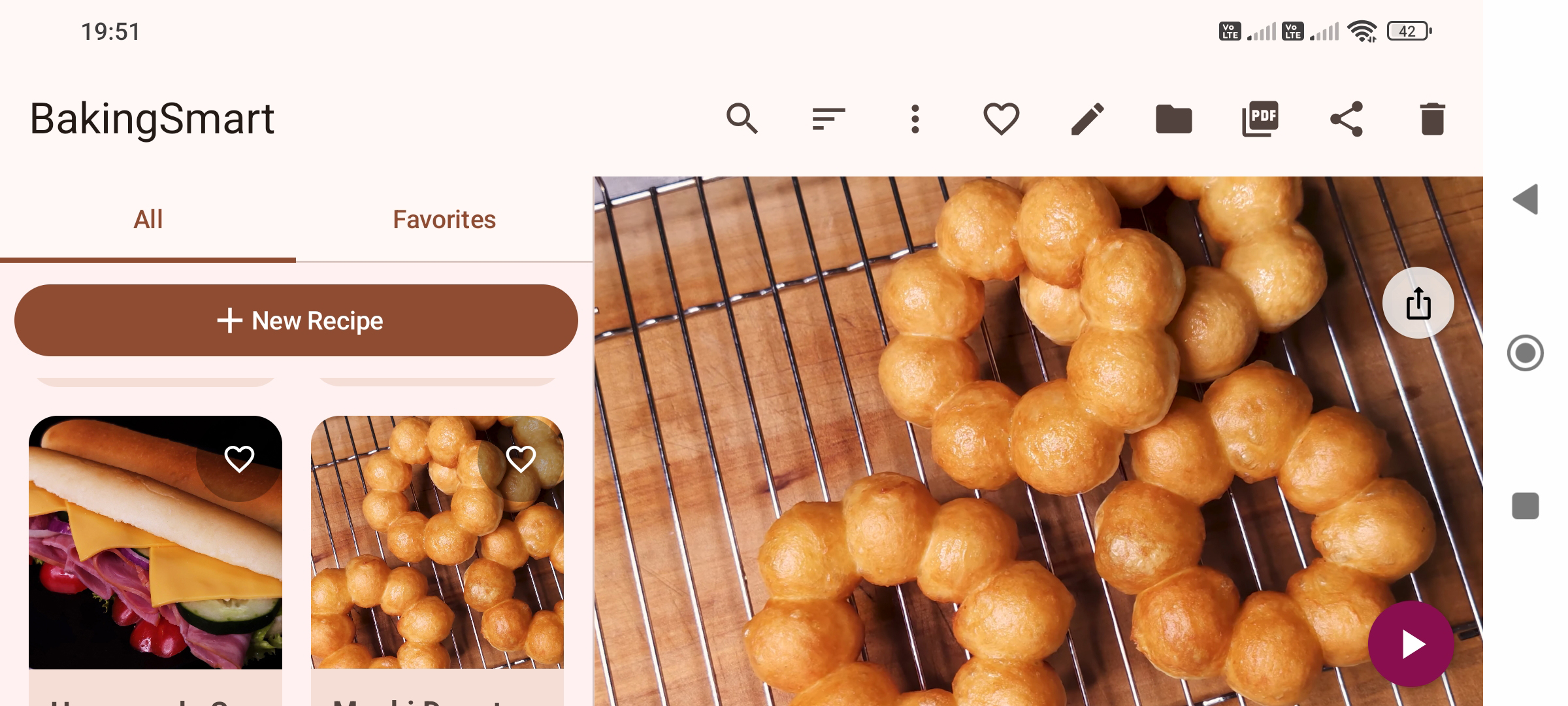 BakingSmart - Digital recipe vault on mobile